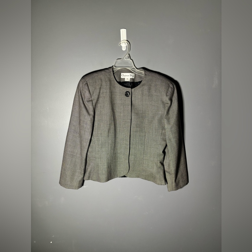 Vintage Christian Dior 100% Wool Blazer Women’s Size 12